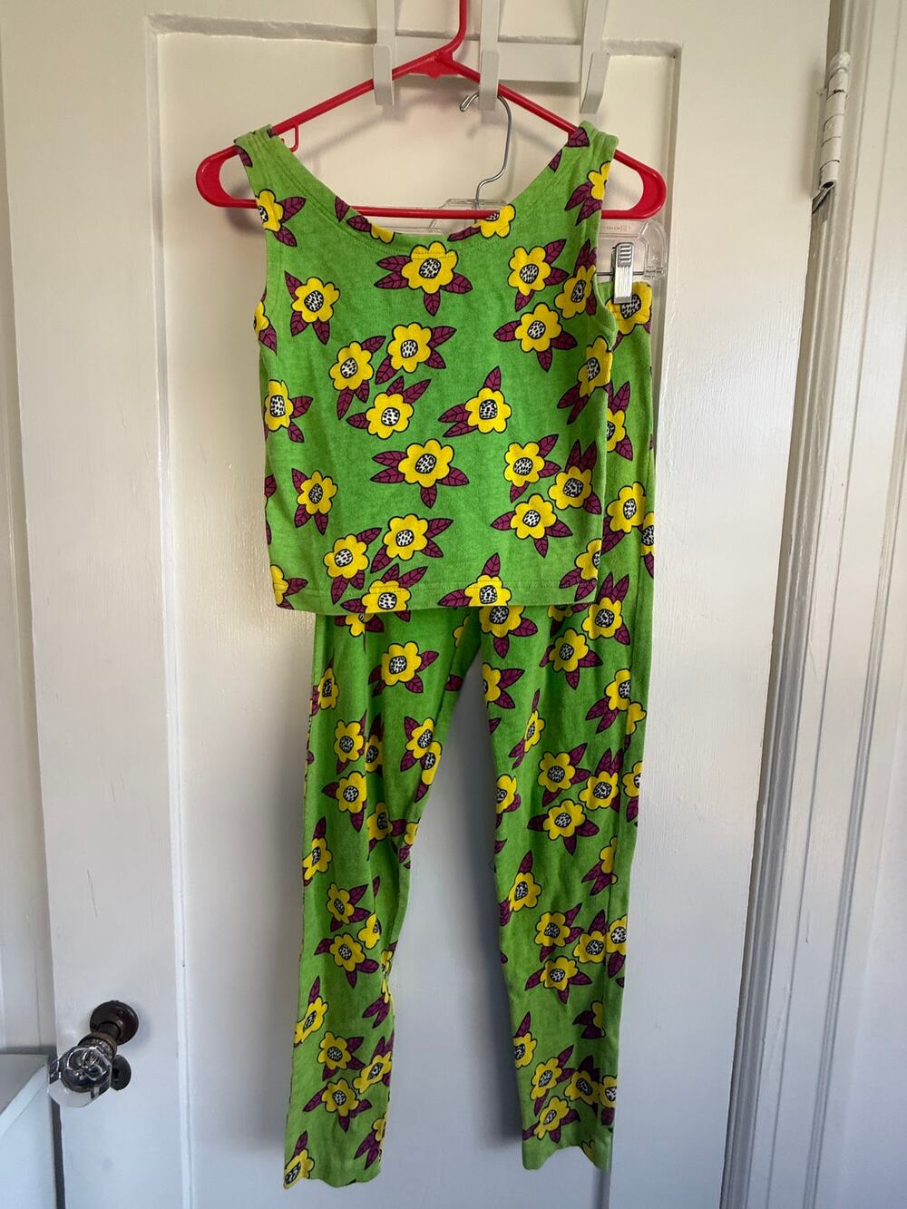 Vintage Girls '90s Esprit Tank Top and Pants Set Large So Cute!